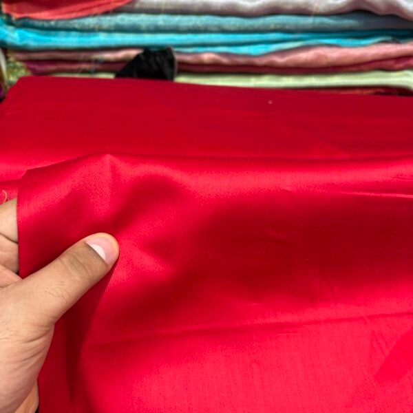 Red Glace Cotton Fabric