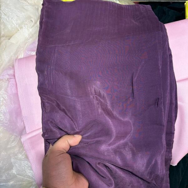 Onion Purple Shade Natural Crepe Silk